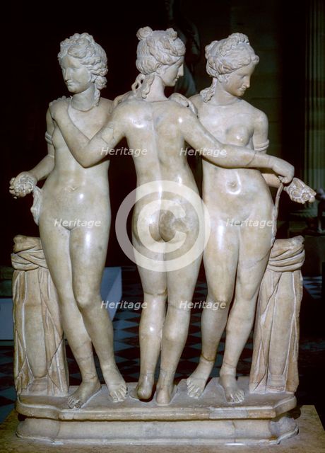 Statue of the three graces. Artist: Unknown