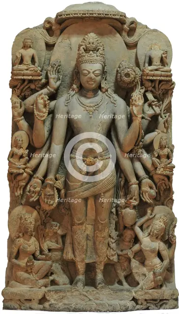 Statue of the twelve-armed Avalokiteshvara, 8th century. Creator: Tibetan Culture.
