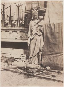 Statue of the Virgin, Notre Dame de Paris, 1853. Creator: Auguste Mestral (French, 1812-1884)