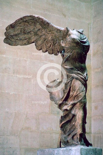 Statue of the winged Nike of Samothrace, 2nd century BC. Artist: Unknown