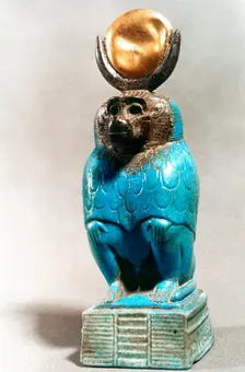 Statue of the Ancient Egyptian god Thoth in baboon form