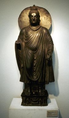 Statue of the Buddha, from Garvara, India, 2nd century