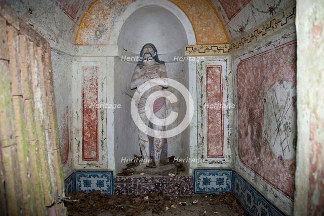Statue of the Christ, Capuchos Convent, Sintra, Portugal, 2009. Creator: Samuel Magal.