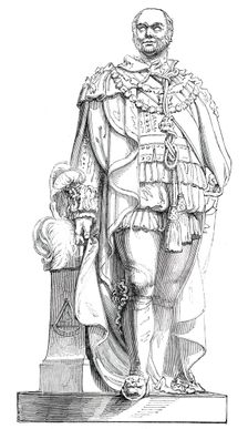 Statue of the Duke of Sussex, by Baily, 1844. Creator: Unknown