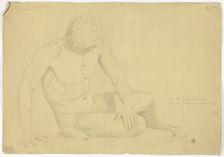 Statue of the Dying Gaul, 1775. Creator: John Downman