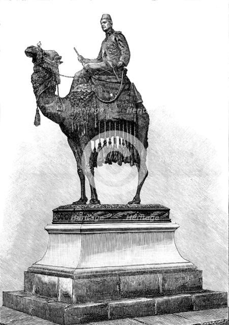 Statue of the late General C. G. Gordon, at Chatham, unveiled by the Prince of Wales, May 19, 1890. Creator: P Naumann.
