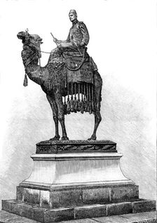 Statue of the late General C. G. Gordon, at Chatham, unveiled by the Prince of Wales, May 19, 1890. Creator: P Naumann