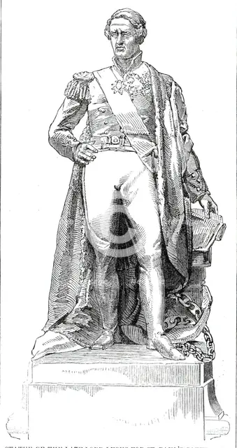 Statue of the late Lord Lyons for St. Paul's Cathedral, 1860. Creator: Unknown.