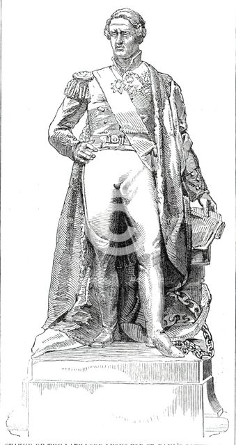 Statue of the late Lord Lyons for St. Paul's Cathedral, 1860. Creator: Unknown.