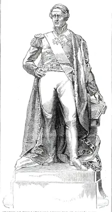 Statue of the late Lord Lyons for St. Paul's Cathedral, 1860. Creator: Unknown