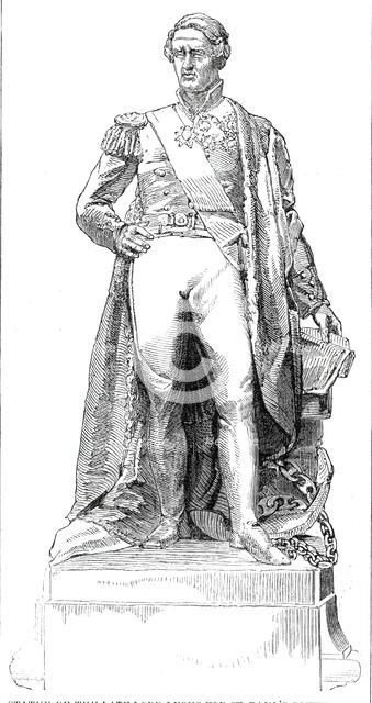 Statue of the late Lord Lyons for St. Paul's Cathedral, 1860. Creator: Unknown.