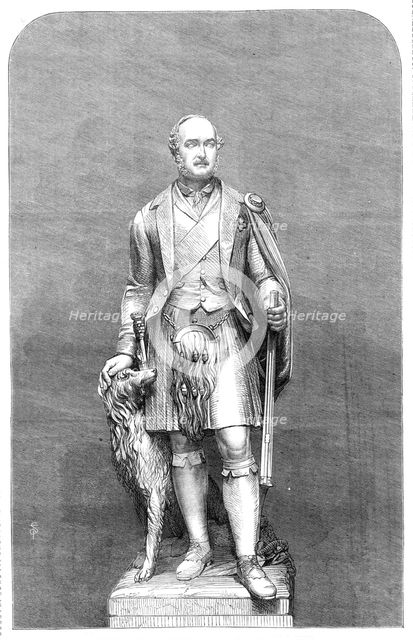 Statue of the late Prince Consort, at Balmoral, by W. Theed, 1864. Creator: Unknown.