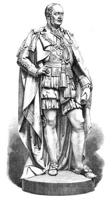 Statue of the late Prince Consort, at Belfast, 1870. Creator: Unknown