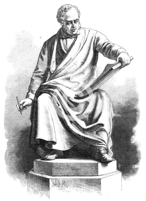 Statue of the late Sir Charles Barry...by J. H. Foley, R.A., in the new Palace of Westminster, 1865. Creator: Unknown.