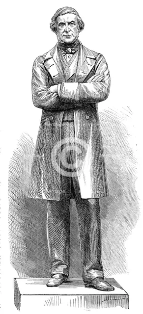 Statue of the late Sir G. C. Lewis at Hereford, by Baron Marochetti, 1864. Creator: Unknown.