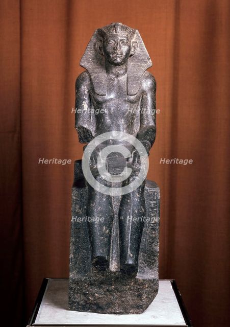 'Statue of the Pharaoh Amenemhat III', 19th century BC. Artist: Unknown