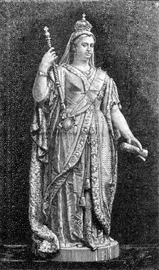 Statue of the Queen, for Government Offices, Sydney, New South Wales, 1883. Creator: Unknown