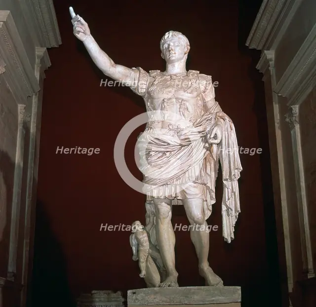 Statue of the Roman Emperor Augustus, 1st century BC. Artist: Unknown