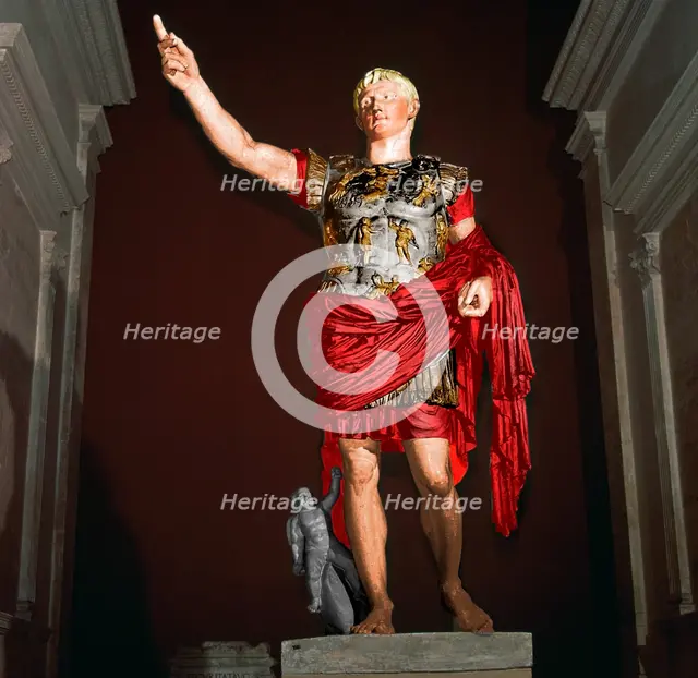 Statue of the Roman Emperor Augustus, 1st century BC. Artist: Unknown.