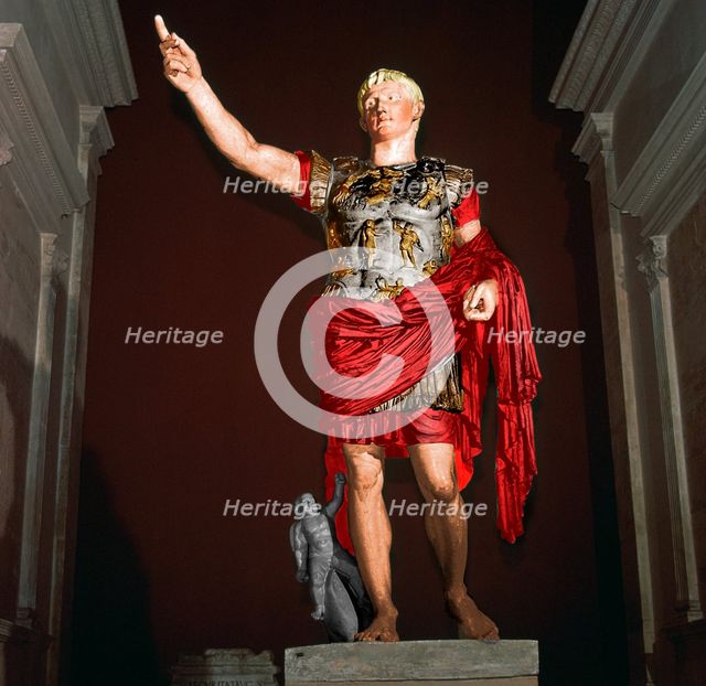 Statue of the Roman Emperor Augustus, 1st century BC. Artist: Unknown.