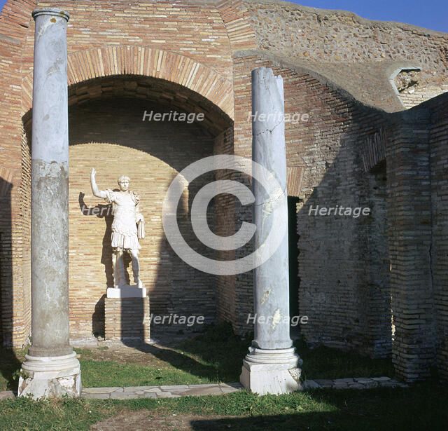 Statue of Trajan in the Schola di Traiano, 1st century. Artist: Unknown