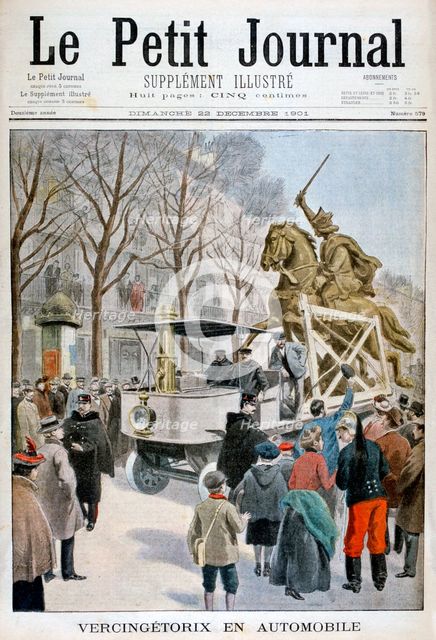 Statue of Vercingetorix in transit, France 1901. Artist: Unknown
