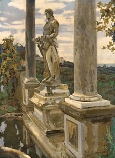 Statue of Vertumnus at Frascati 1907, (c1930). Creator: John Singer Sargent