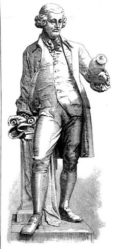 Statue of Wedgwood at the Wedgwood Memorial Institute, Burslem, 1873. Creator: Unknown