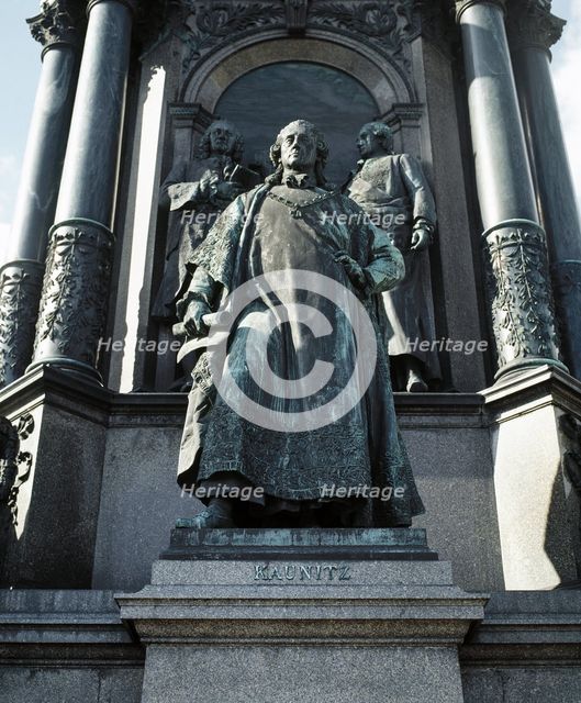 Statue of Wenzel Anton, Maria-Theresien Square, Vienna, Austria, 1888, (1999). Creator: LTL.