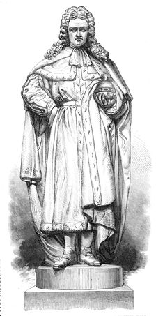 Statue of William III., by T. Woolner, in Westminster Hall, 1868. Creator: Unknown