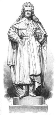 Statue of William III., by T. Woolner, in Westminster Hall, 1868. Creator: Unknown