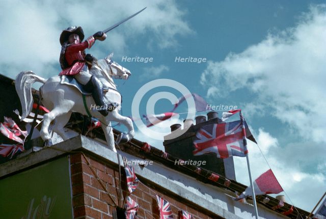 Statue of William of Orange commemorating the Battle of the Boyne. Artist: Unknown
