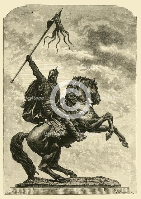 'Statue of William the Conqueror, Falaise', 1890.   Creator: Unknown.