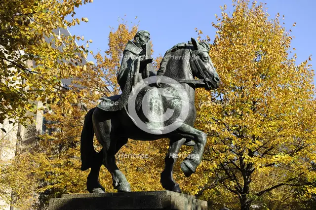 Statue of Willibrord, Utrecht, Netherlands, 2013.  Creator: LTL.