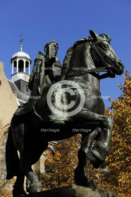 Statue of Willibrord, Utrecht, Netherlands, 2013.  Creator: LTL.
