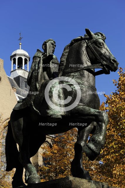 Statue of Willibrord, Utrecht, Netherlands, 2013.  Creator: LTL.