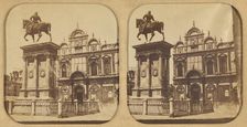 Statue de Batholomeo Coleoni, Venice, about 1860. Creator: Unknown