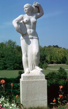 Statue in the park at Keszthely