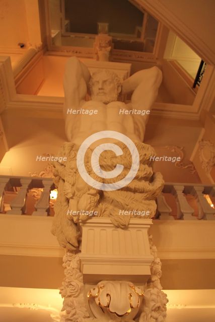 Statue, interior of the Taleon Imperial Hotel, St Petersburg, Russia, 2011.  Artist: Sheldon Marshall