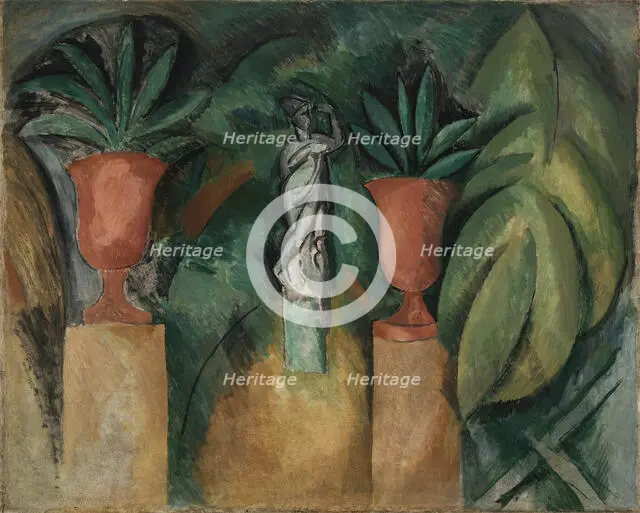 Statue with two vases (La Statue aux deux vases), 1908. Creator: Dufy, Raoul (1877-1953).