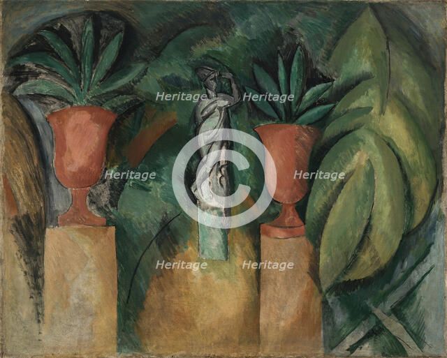 Statue with two vases (La Statue aux deux vases), 1908. Creator: Dufy, Raoul (1877-1953).