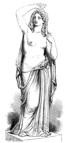 Statues for the Egyptian Hall in the Mansion House: "Morning Star" - by E. H. Bailey, 1856. Creator: Unknown