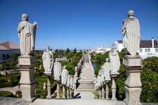 Statues in the Garden of the Episcopal Palace, Castelo Branco, Portugal, 2009. Creator: Samuel Magal