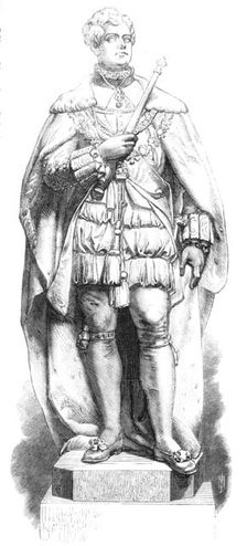 Statues of the kings in Westminster Hall: George IV., 1868. Creator: Unknown