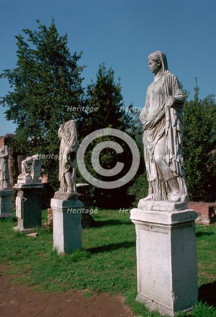 Statues of Vestal Virgins, 1st century. Artist: Unknown