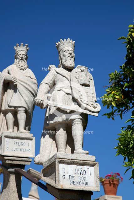 Statues, Stairs of the Kings, Garden of the Episcopal Palace, Castelo Branco, Portugal, 2009. Creator: Samuel Magal.