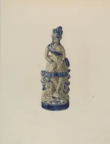 Statuette, 1935/1942. Creator: Yolande Delasser