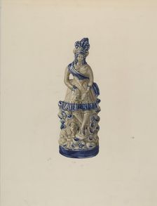 Statuette, 1935/1942. Creator: Yolande Delasser