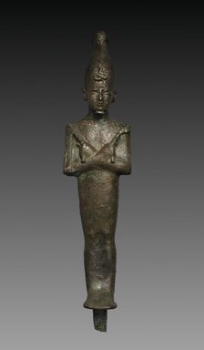 Statuette of Osiris, 664-525 BC. Creator: Unknown