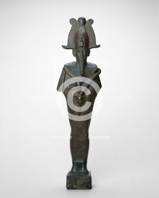 Statuette of Osiris, Egypt, Late Period, Dynasty 26-30 (664-332 BCE). Creator: Unknown.